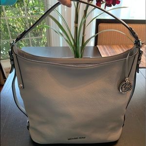 Michael Kors Grey Supple Pebble Leather Bag